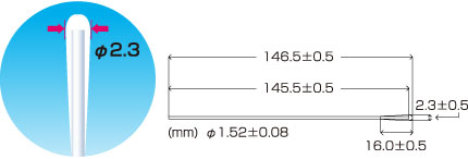 Kích thước tăm bông huby 340 CA-005