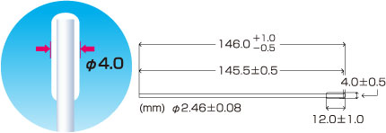 Kích thước tăm bông huby 340 CA-010