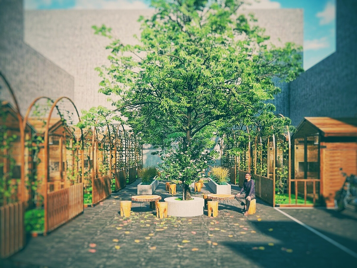 Garden house nhà gỗ 100 triệu