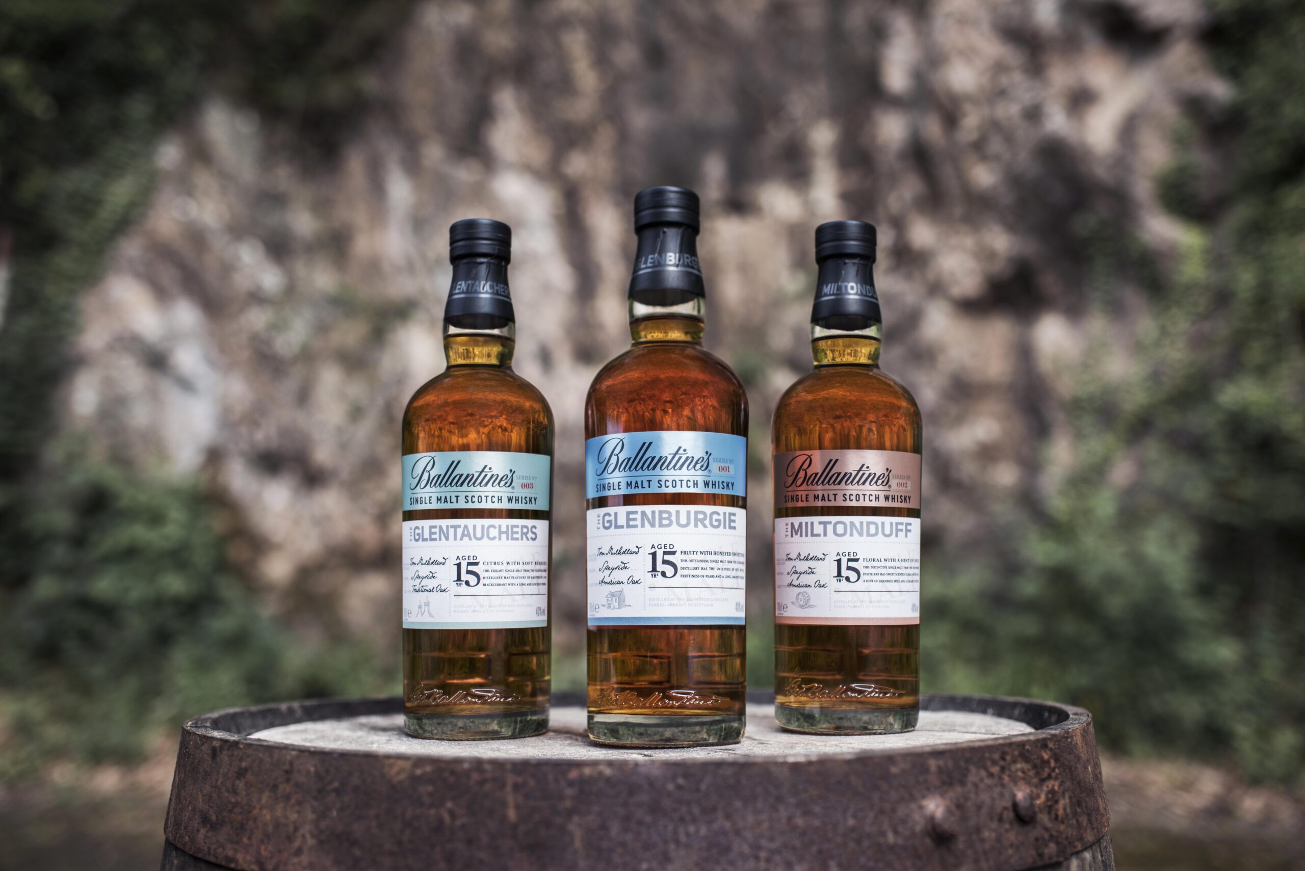 Hình ảnh Ballantine’s 15 Glentauchers, Ballantine’s 15 Glenburgie, Ballantine’s 15 Miltonduff