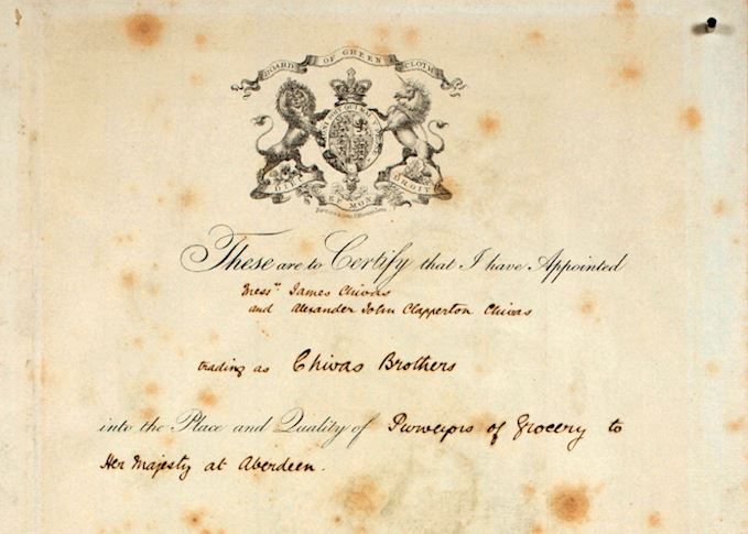 Giấy chứng nhận của nữ hoàng Victoria