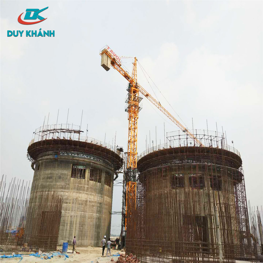 cẩu tháp qtz 5515 của công ty TNHH xây dựng Duy Khánh