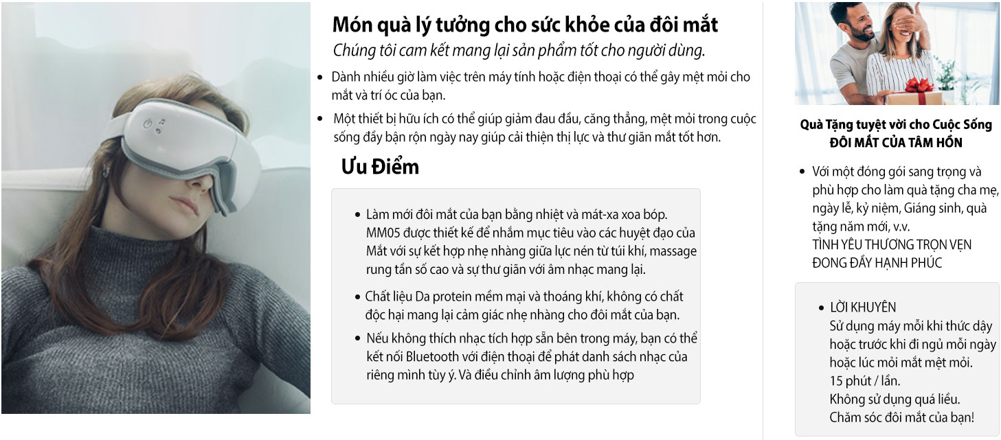 máy massage mắt HTG MM05