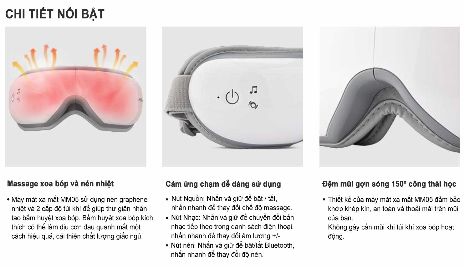 máy massage mắt HTG MM05