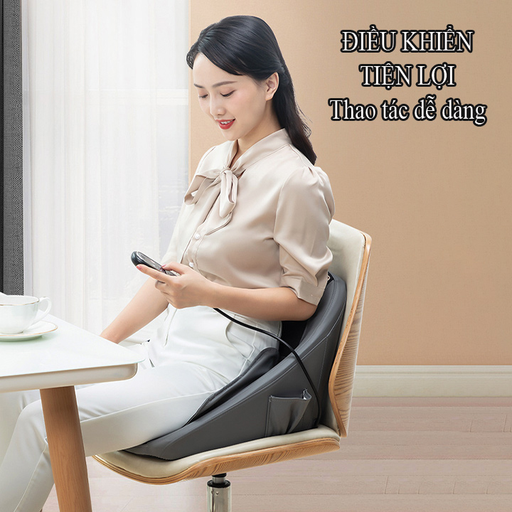 Ghế massage trị liệu Lưng và Mông chất liệu cao cấp có Hồng Ngoại LEK-618H