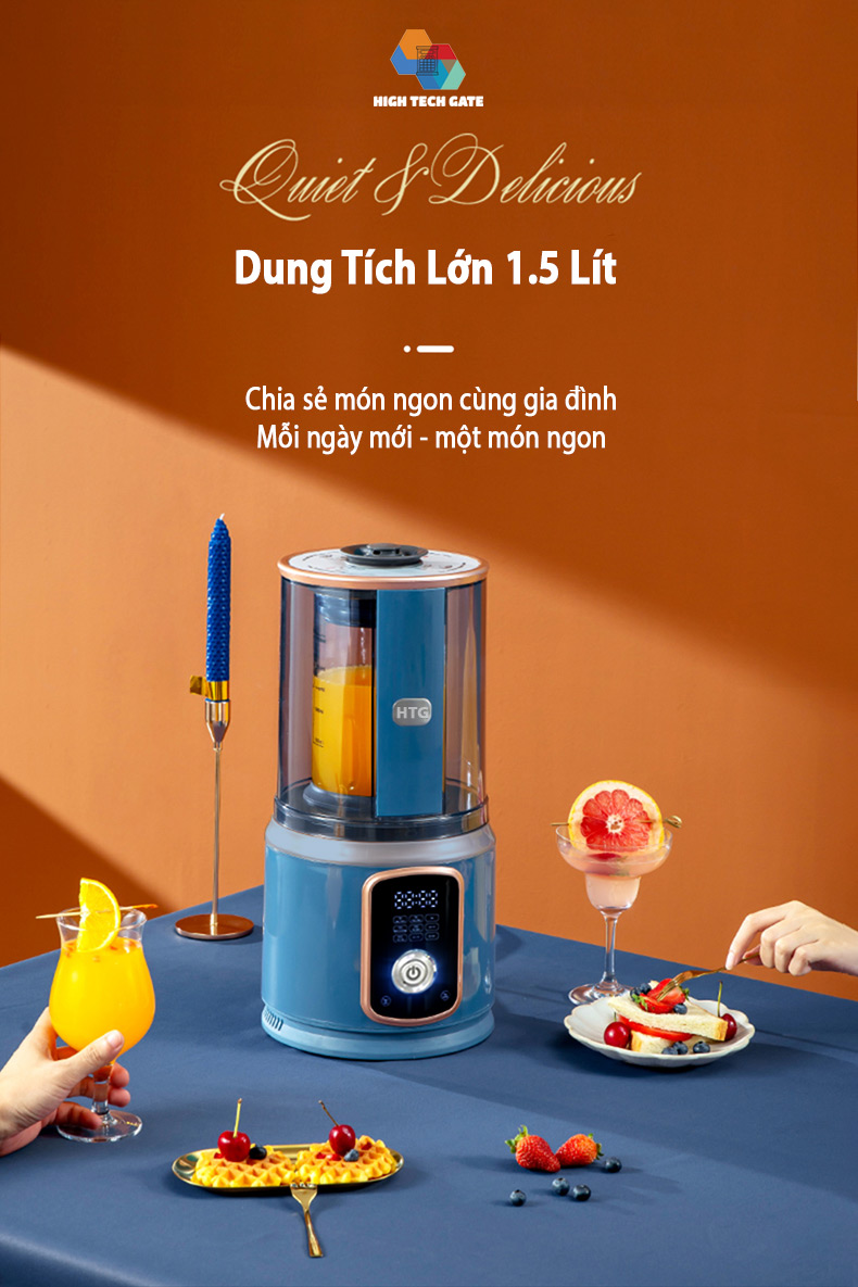 Máy Làm Sữa Hạt CB9250 Chống Ồn Cách Âm, Hút Chân Không, Hẹn Giờ Thông Minh, Xay Nấu 4D Mịn, Chống Dính, Tự Vệ Sinh