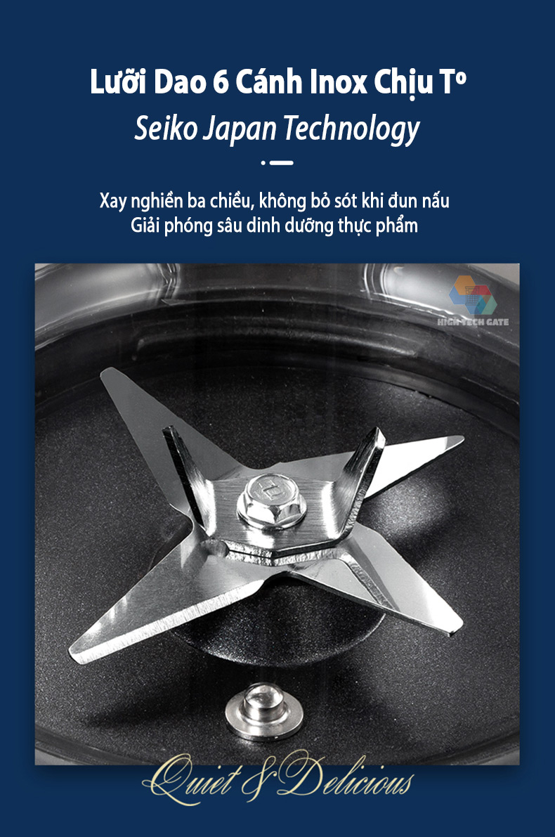 Máy Làm Sữa Hạt CB9250 Chống Ồn Cách Âm, Hút Chân Không, Hẹn Giờ Thông Minh, Xay Nấu 4D Mịn, Chống Dính, Tự Vệ Sinh