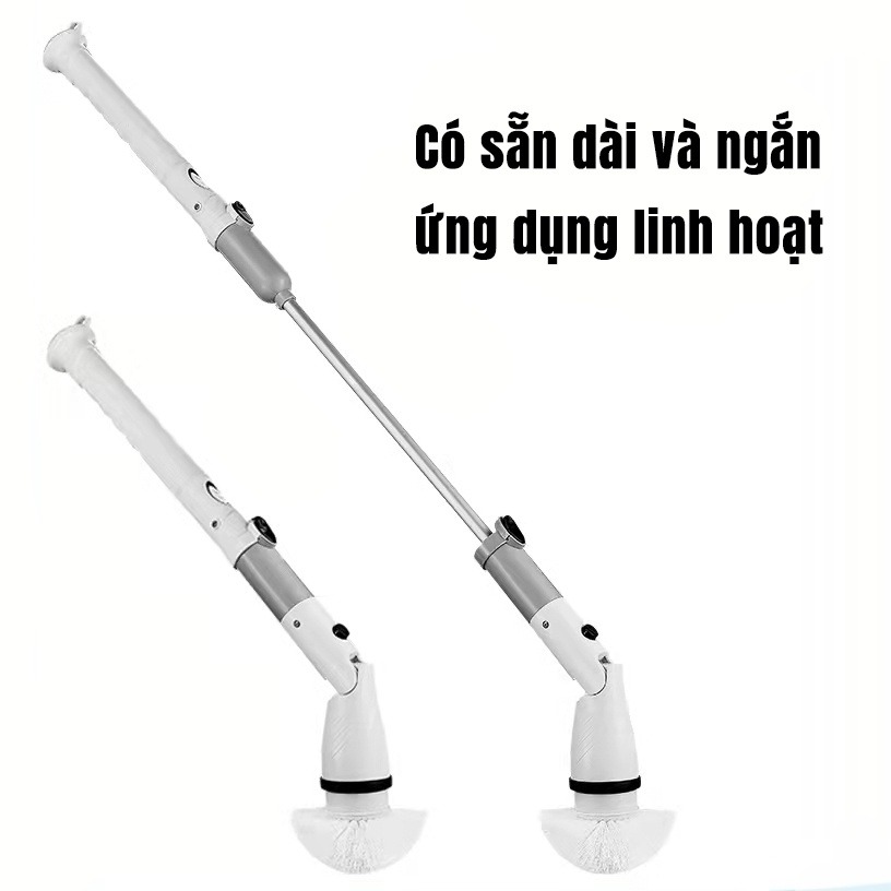 Máy Chà Nhà Vệ Sinh Jesopb K129 Chổi Cọ Bồn Cầu Đa Năng có thể Chùi Lau Sàn Nhà
