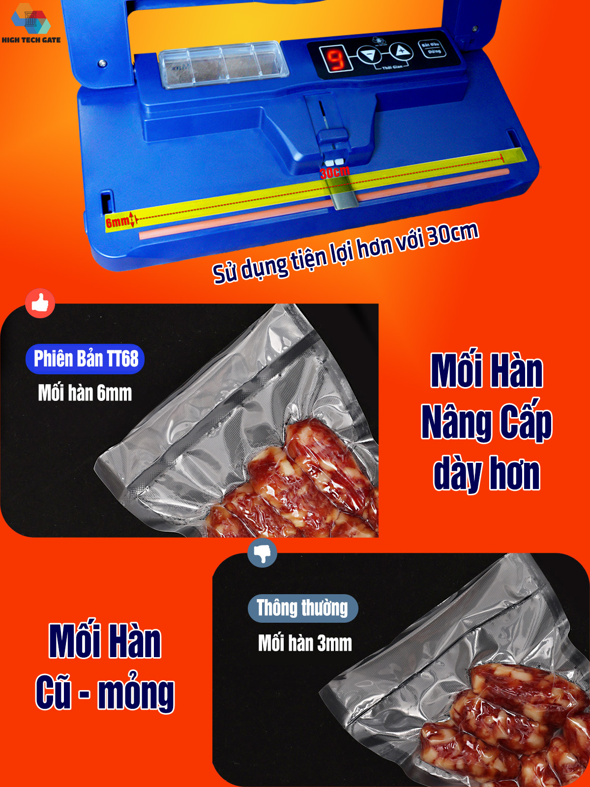 Máy hút chân không thực phẩm TT68