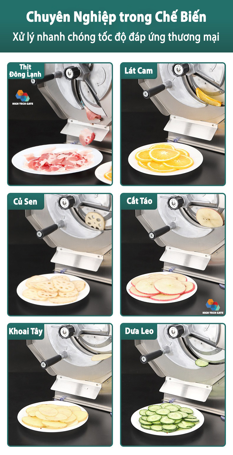 Máy cắt lát hoa quả thực phẩm công nghiệp SL-02