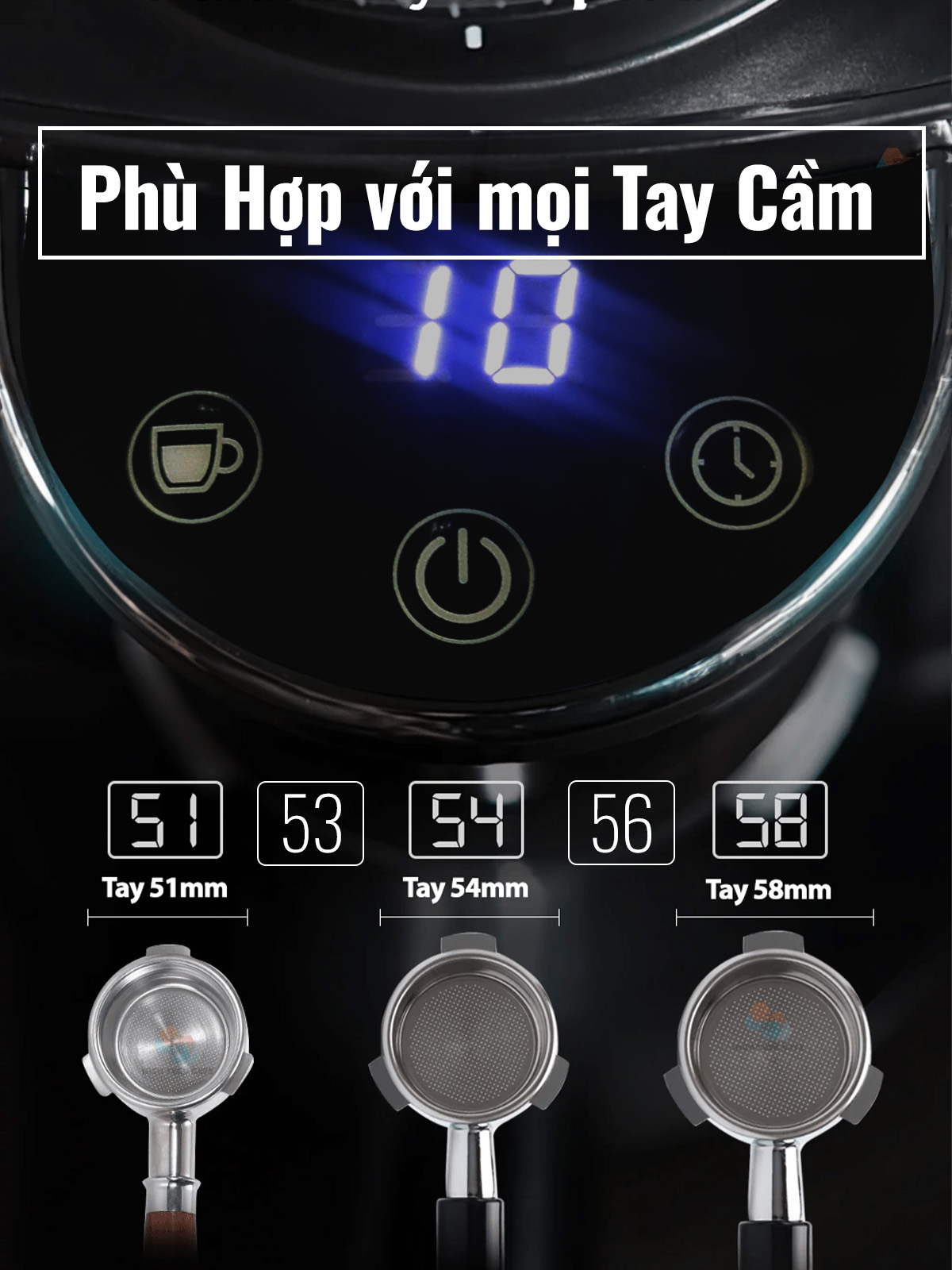 Máy Xay Cà Phê G68 Xay Hạt Cafe Pha Espresso, 34 Cấp Độ Xay Từ Thô Đến Mịn, Để Bàn 3 in 1, Dùng Được Mọi Loại Tay Cầm, Chống Tĩnh Điện Vón Cục