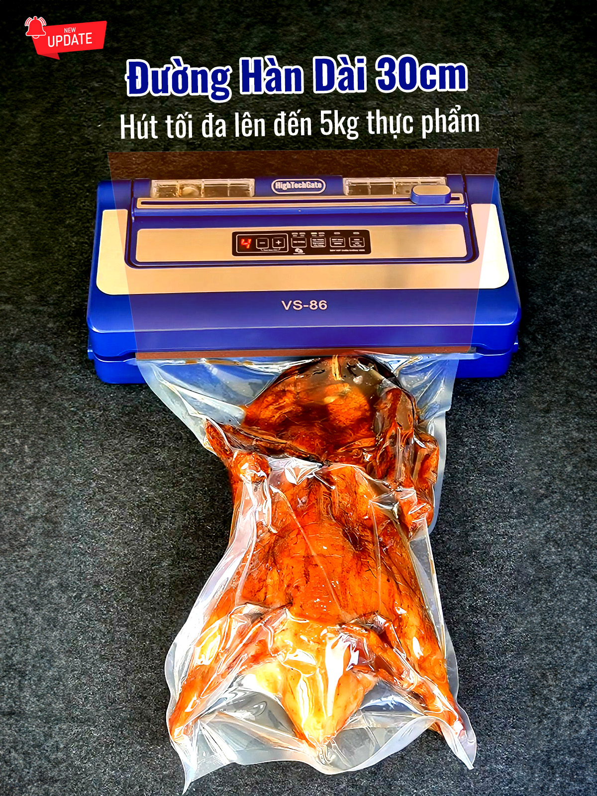 Máy Hút Chân Không VS86 Hút Mọi Loại Túi, 2 Động Cơ, Hàn Thông Minh Hàng