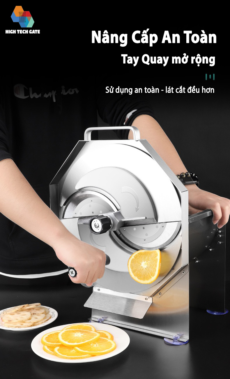 Máy cắt lát hoa quả thực phẩm công nghiệp SL-02