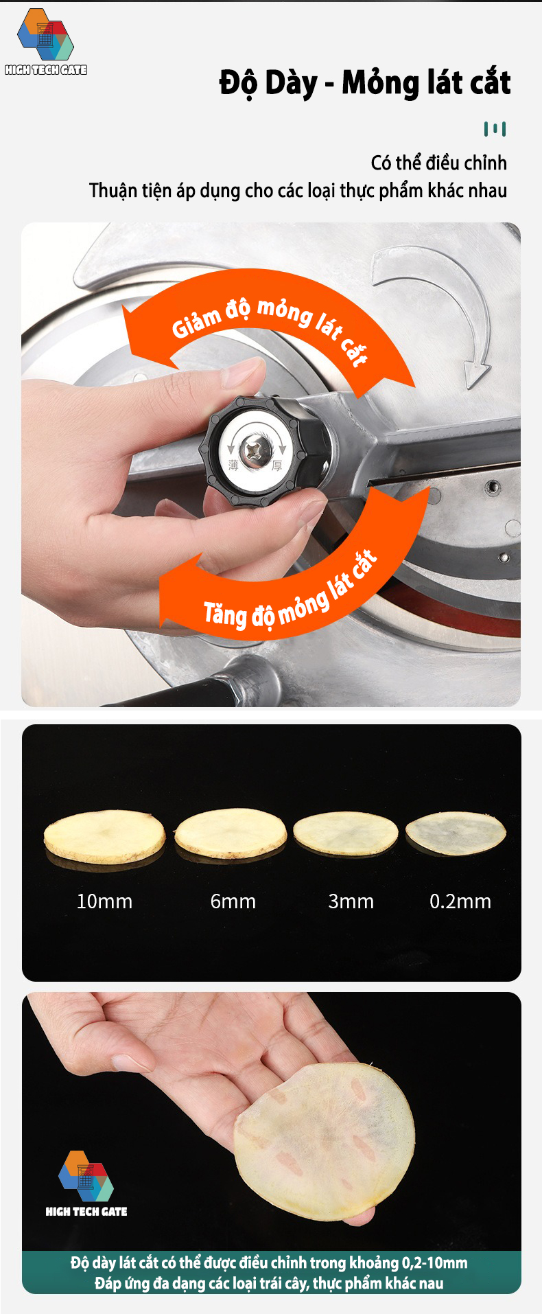 Máy cắt lát hoa quả thực phẩm công nghiệp SL-02