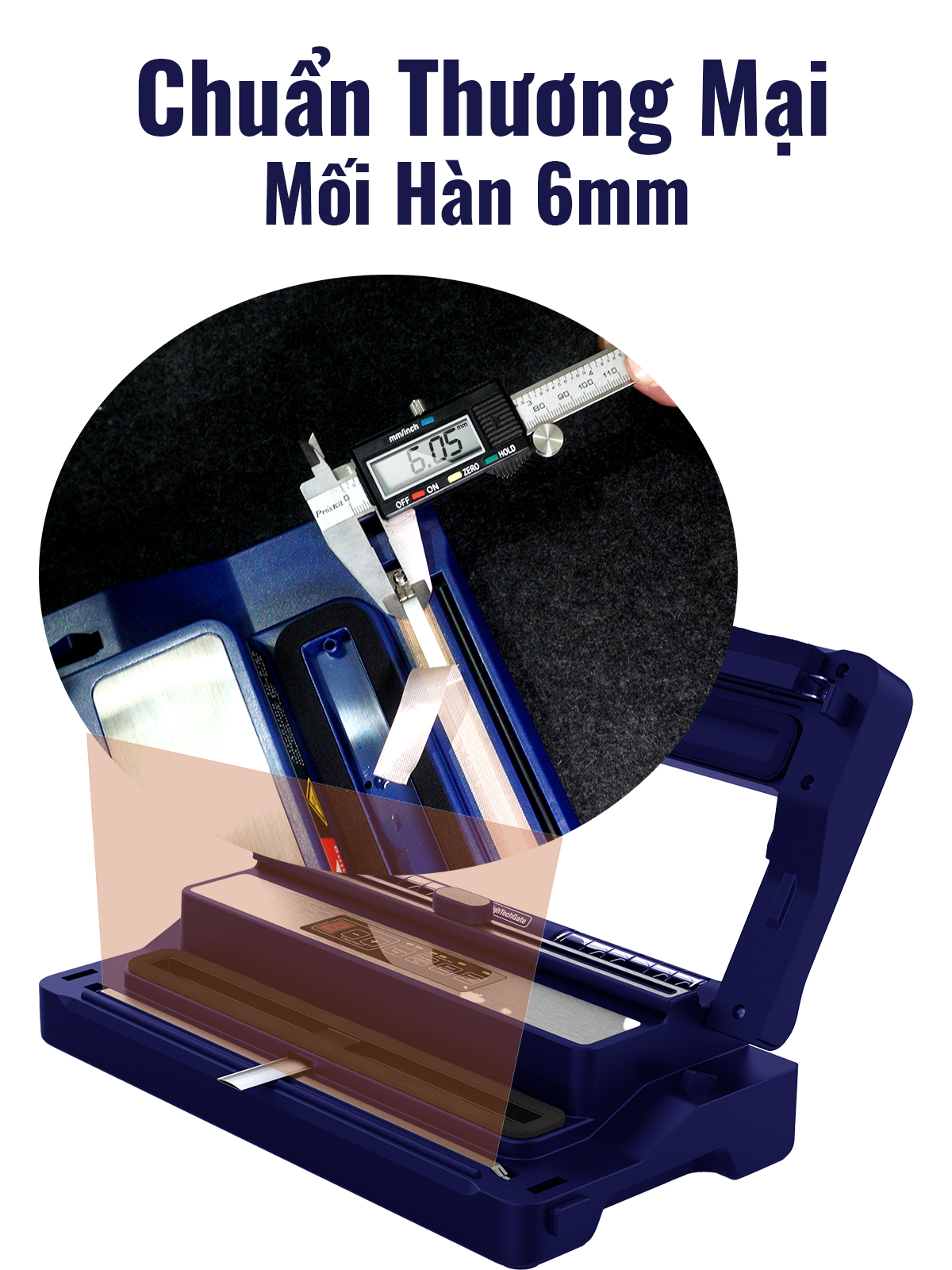 Máy Hút Chân Không VS86 Hút Mọi Loại Túi, 2 Động Cơ, Hàn Thông Minh Hàng