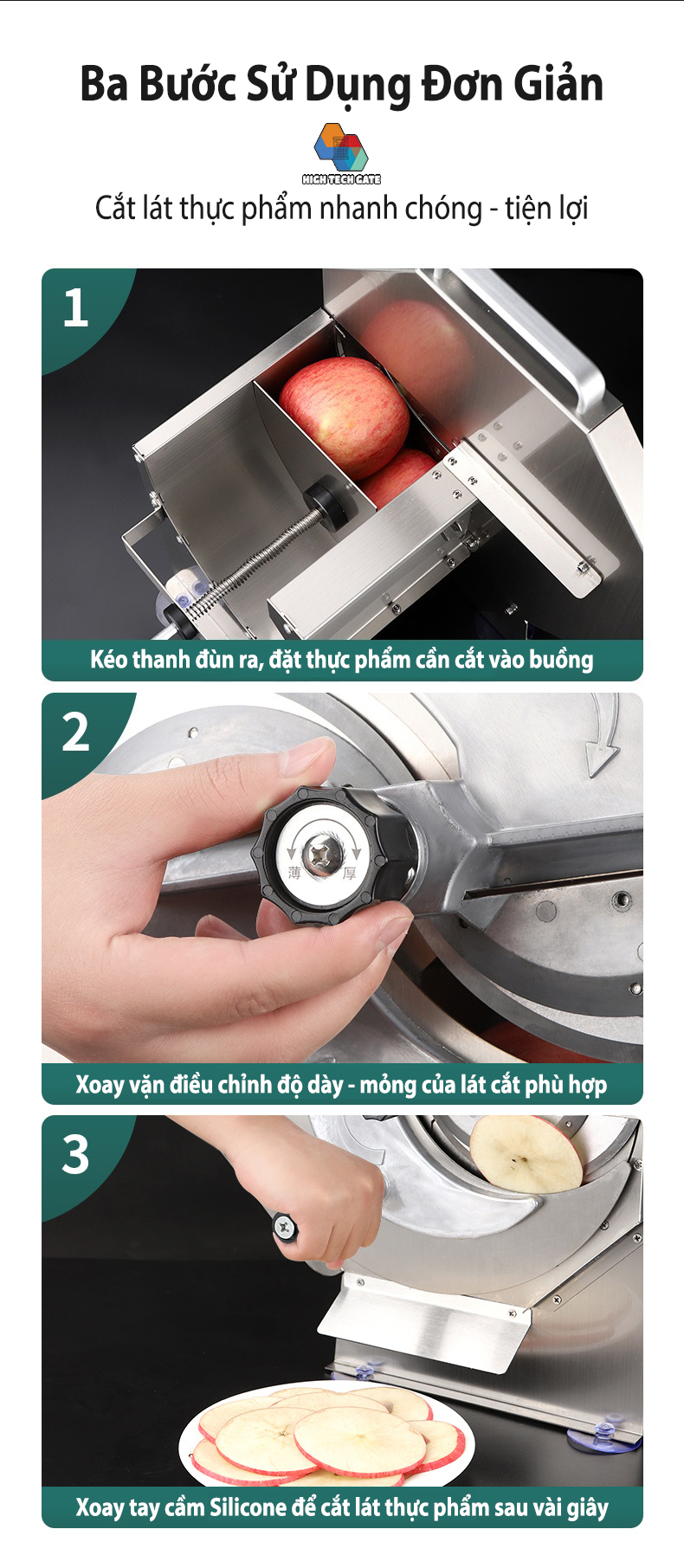 Máy cắt lát hoa quả thực phẩm công nghiệp SL-02