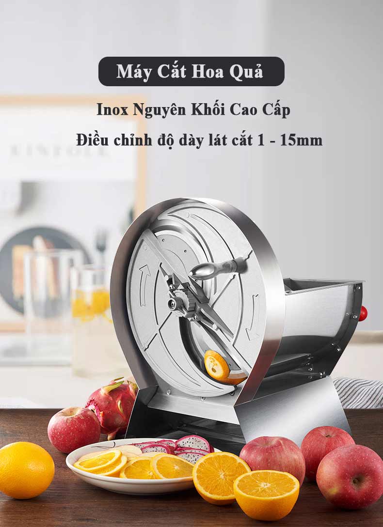 Máy cắt hoa quả trái cây inox Septree SL-01 chính hãng