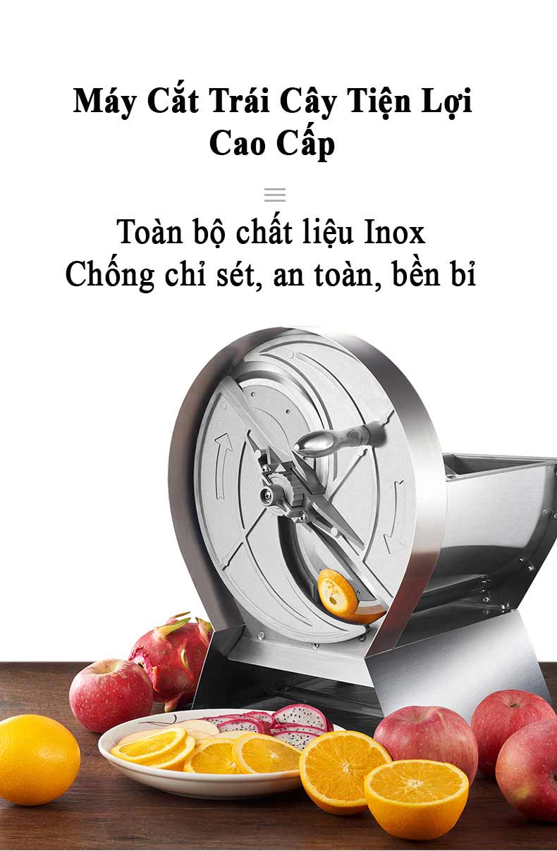 Máy cắt hoa quả trái cây inox Septree SL-01 chính hãng