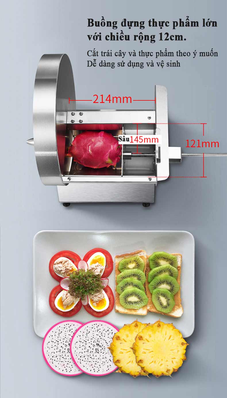 Máy cắt hoa quả trái cây inox Septree SL-01 chính hãng