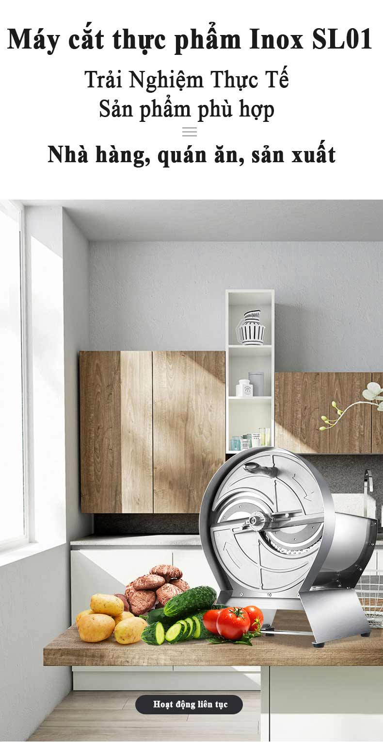 Máy cắt hoa quả trái cây inox Septree SL-01 chính hãng