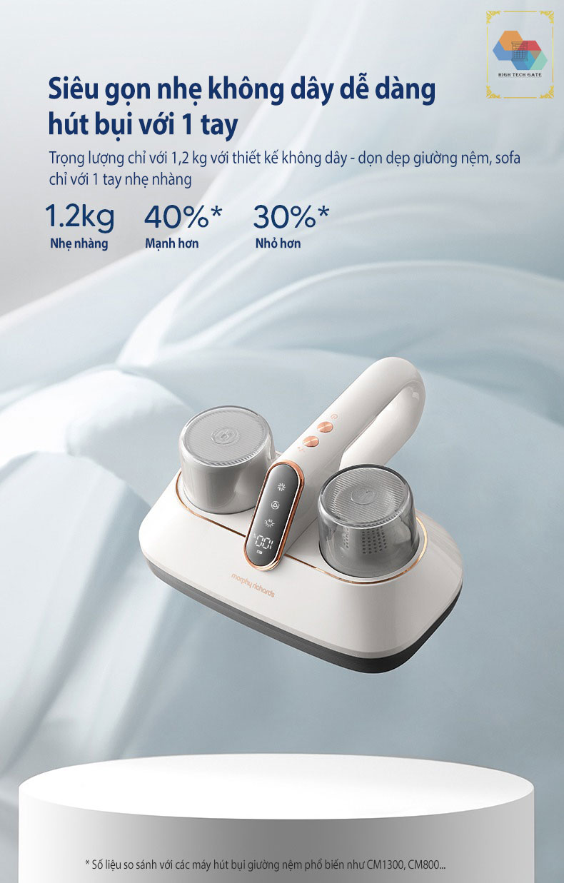 Máy hút bụi giường nệm không dây Morphy Richards MR3100
