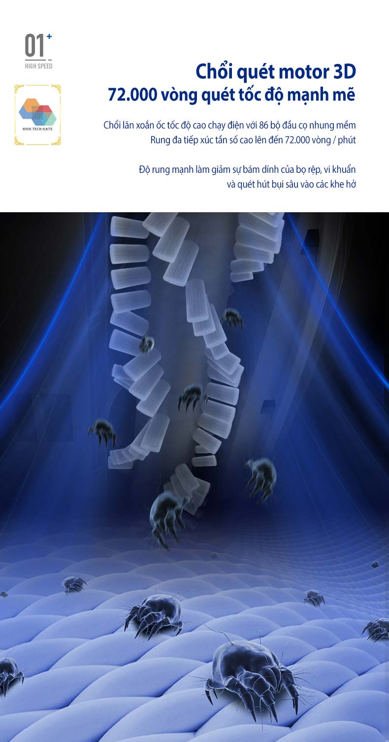 Máy hút bụi giường nệm không dây Morphy Richards MR3100