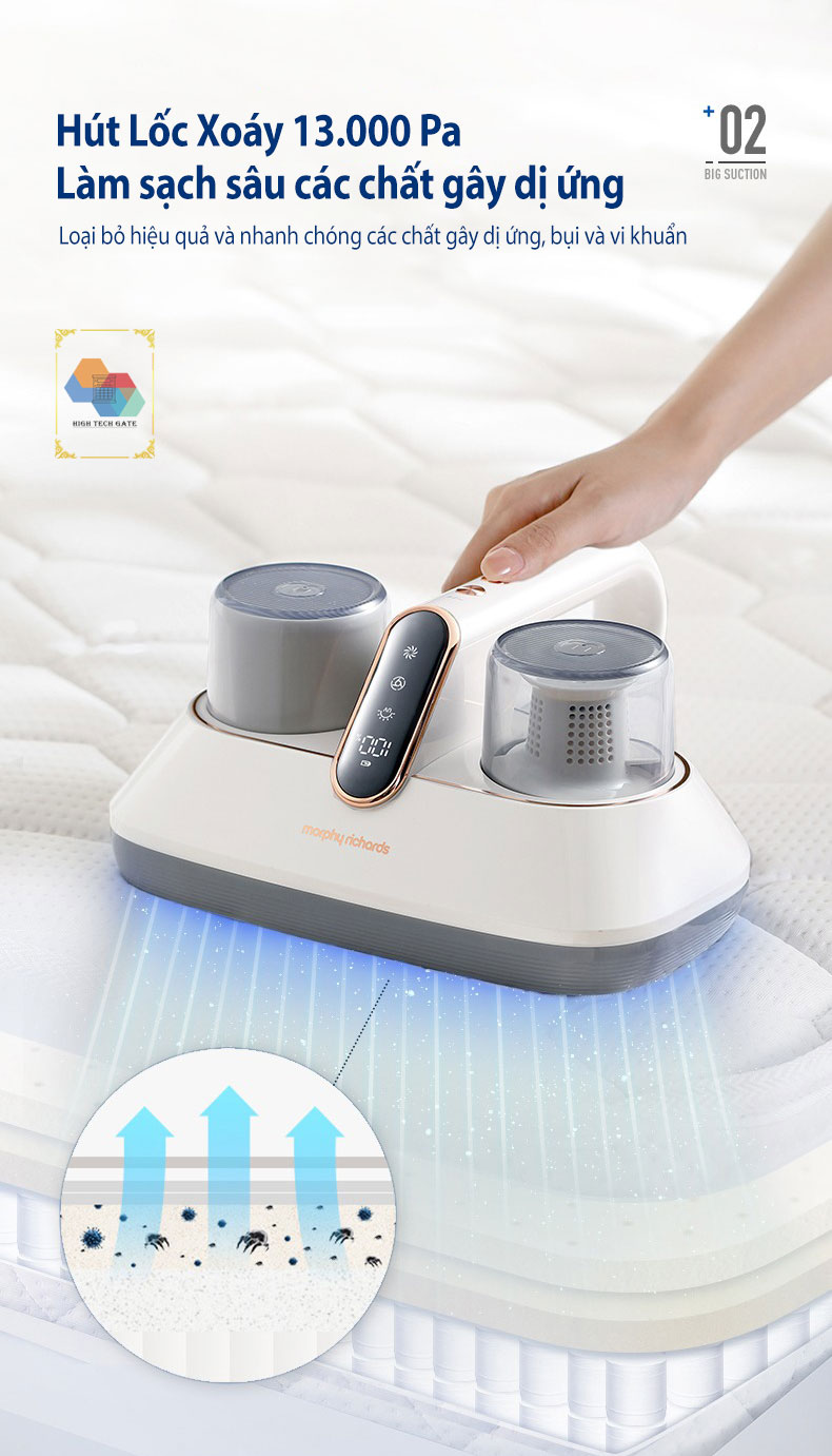 Máy hút bụi giường nệm không dây Morphy Richards MR3100