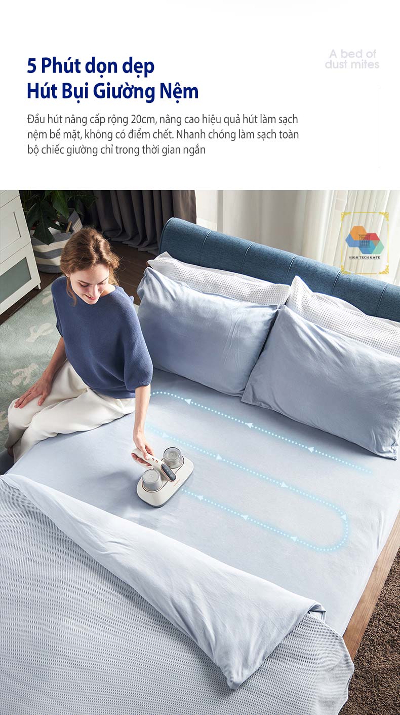 Máy hút bụi giường nệm không dây Morphy Richards MR3100