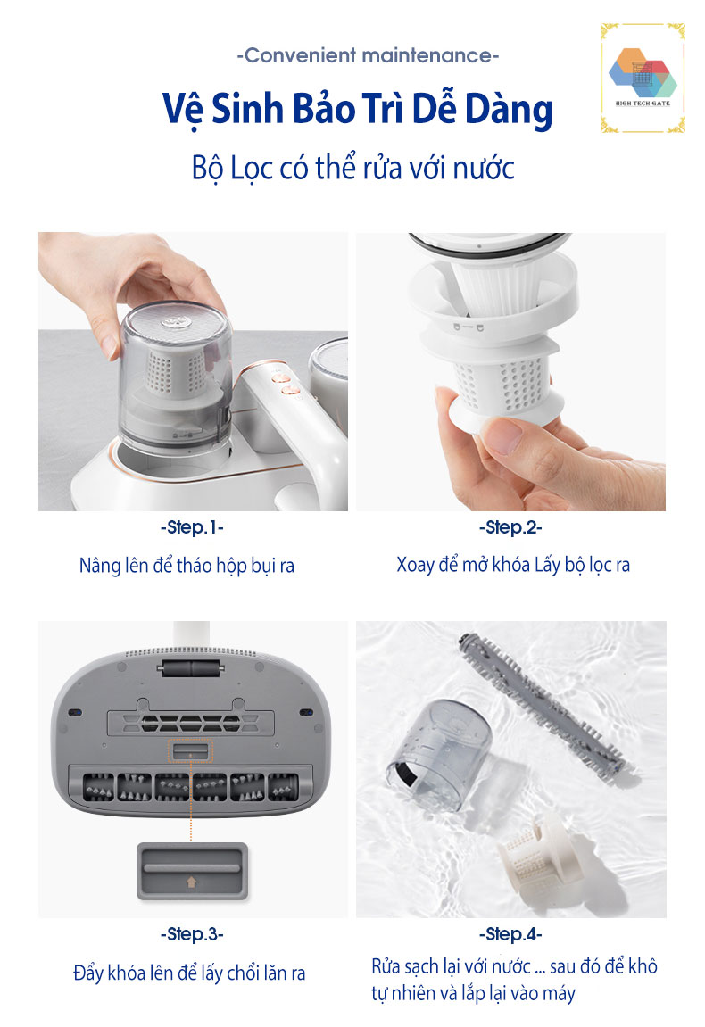 Máy hút bụi giường nệm không dây Morphy Richards MR3100