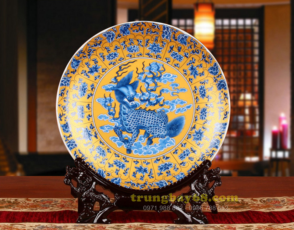 Dĩa trang trí phong thủy văn phòng phòng khách tb-033