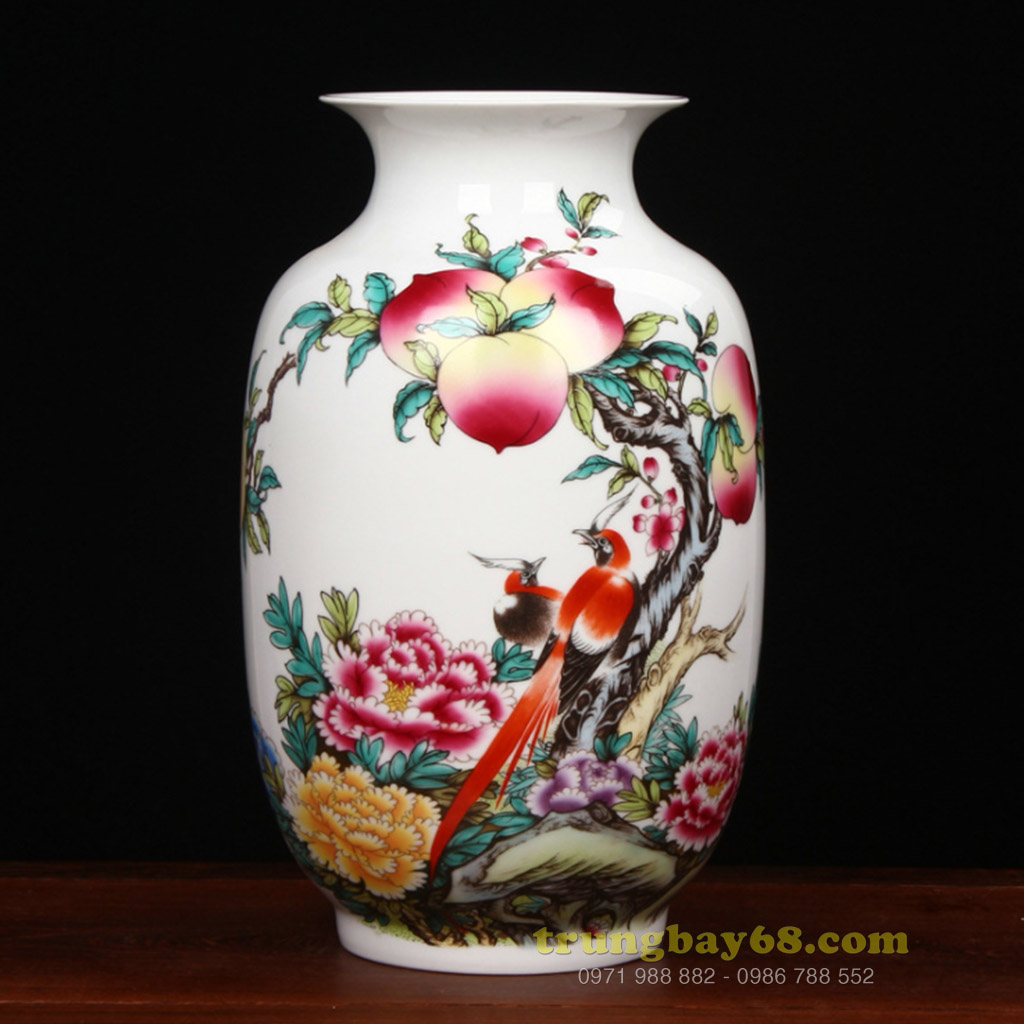 Bình gốm sứ cảnh đức - giang tây trang trí phong thủy văn phòng, phòng khách BPT-059