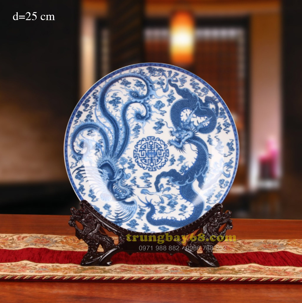 Dĩa trang trí phong thủy văn phòng phòng khách tb-095