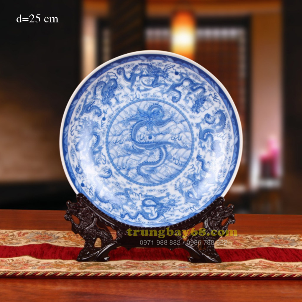 Dĩa trang trí phong thủy văn phòng phòng khách tb-085