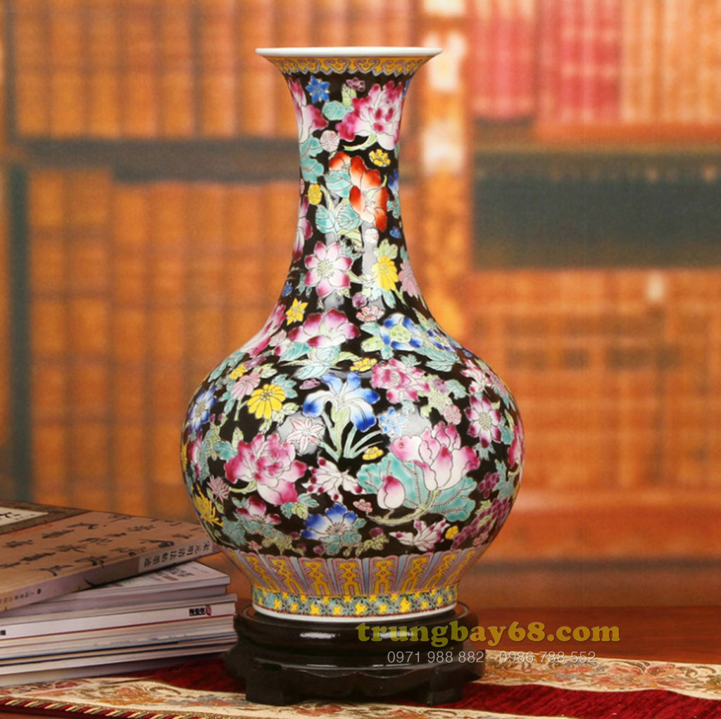 Bình gốm sứ cảnh đức - giang tây trang trí phong thủy văn phòng, phòng khách BPT-022