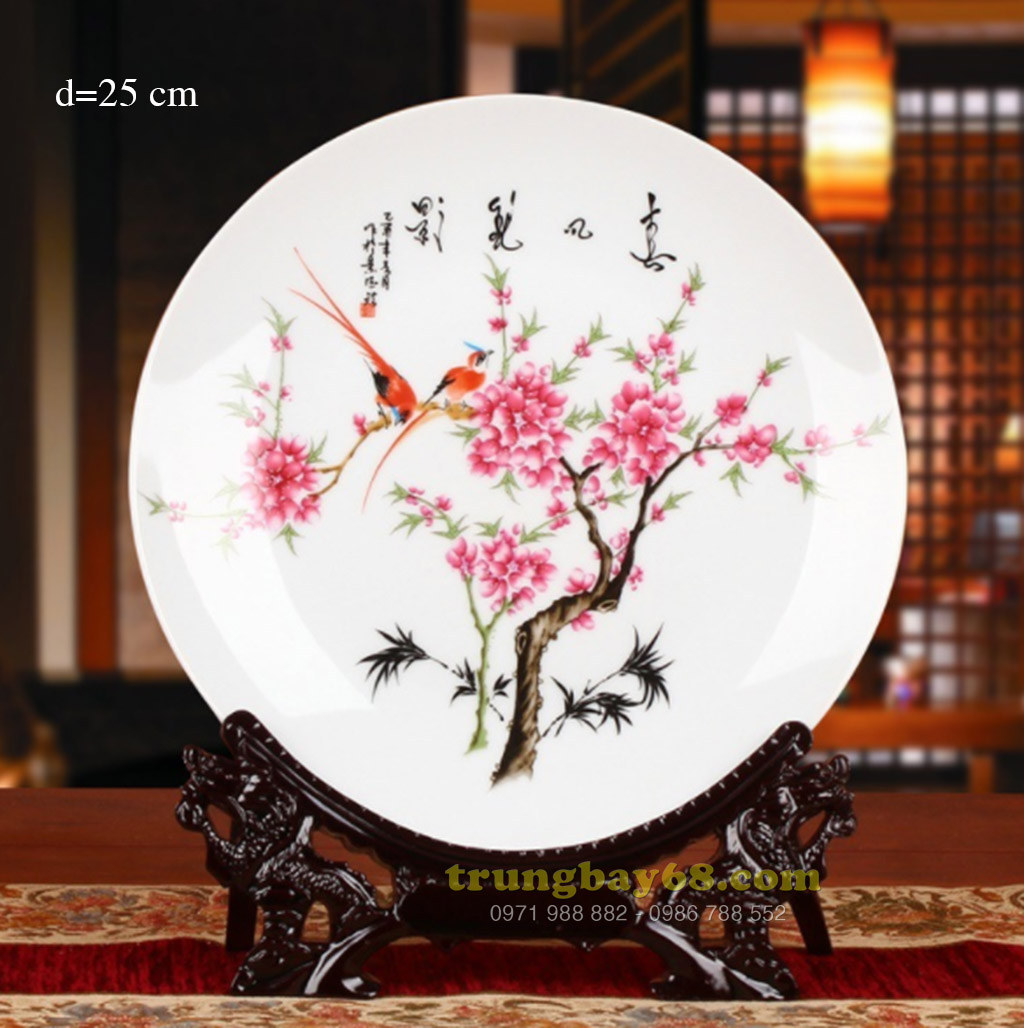 Dĩa trang trí phong thủy văn phòng phòng khách tb-072