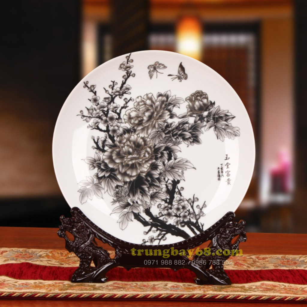 Dĩa trang trí phong thủy văn phòng phòng khách tb-064