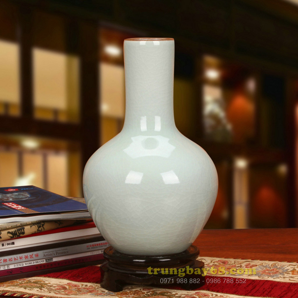 Bình gốm sứ cảnh đức - giang tây trang trí phong thủy văn phòng, phòng khách tb-143