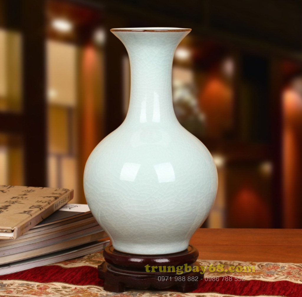 Bình gốm sứ cảnh đức - giang tây trang trí phong thủy văn phòng, phòng khách tb-216