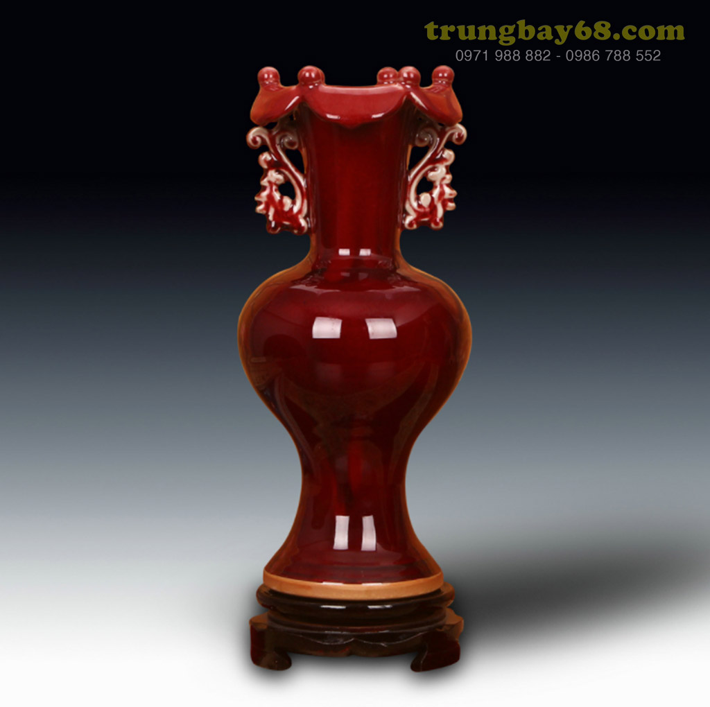 Bình gốm sứ cảnh đức - giang tây trang trí phong thủy văn phòng, phòng khách tb-241