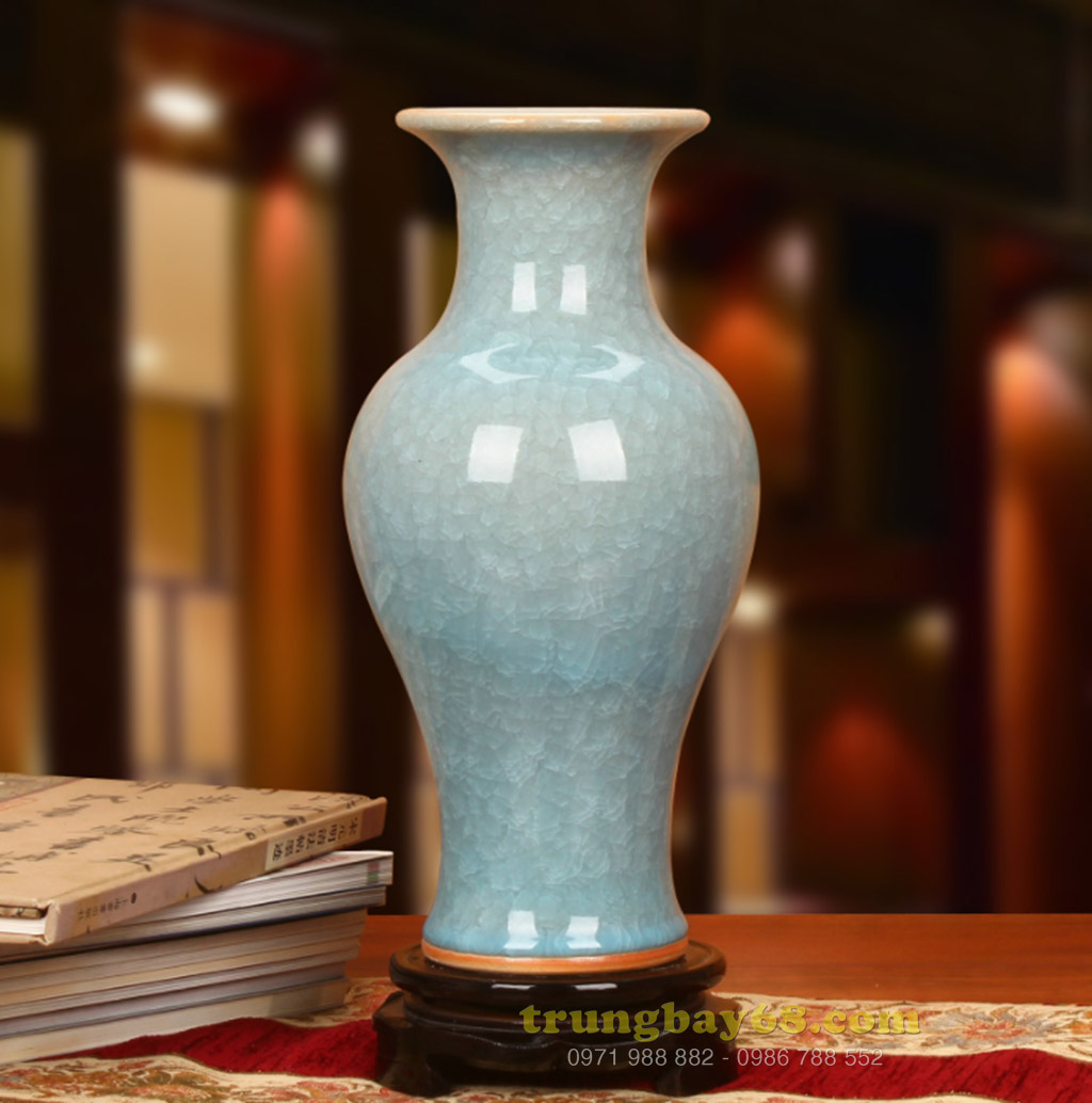 Bình gốm sứ cảnh đức - giang tây trang trí phong thủy văn phòng, phòng khách tb-218