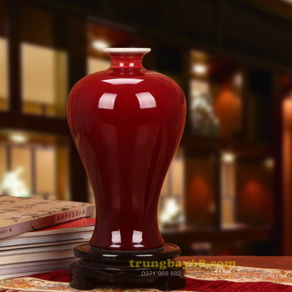 Bình gốm sứ cảnh đức - giang tây trang trí phong thủy văn phòng, phòng khách tb-139