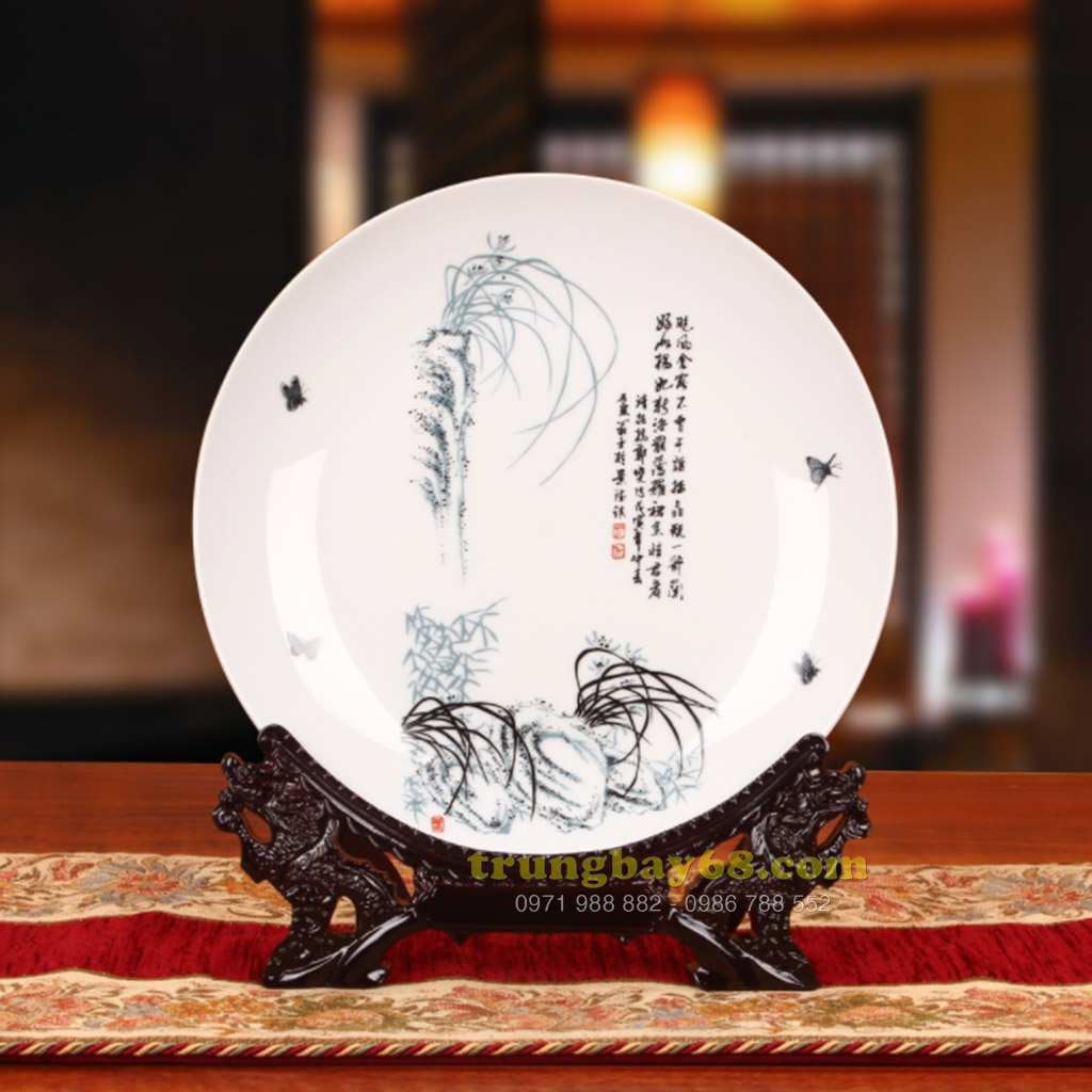 Dĩa trang trí phong thủy văn phòng phòng khách tb-054