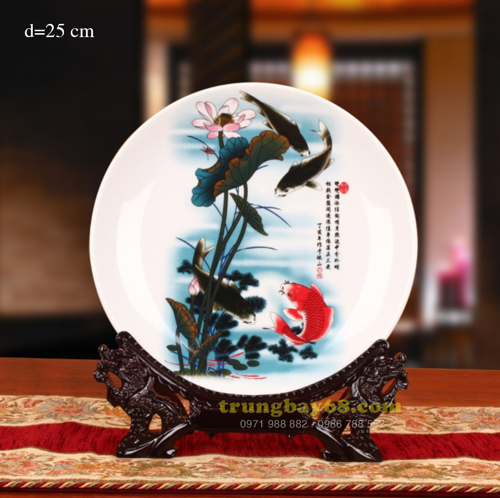 Dĩa trang trí phong thủy văn phòng phòng khách tb-070