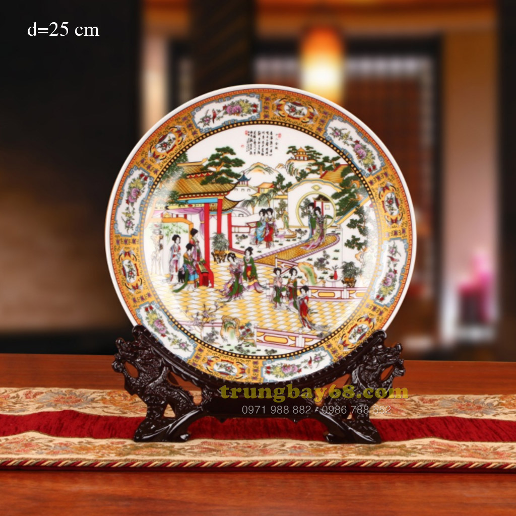 Dĩa trang trí phong thủy văn phòng phòng khách tb-090
