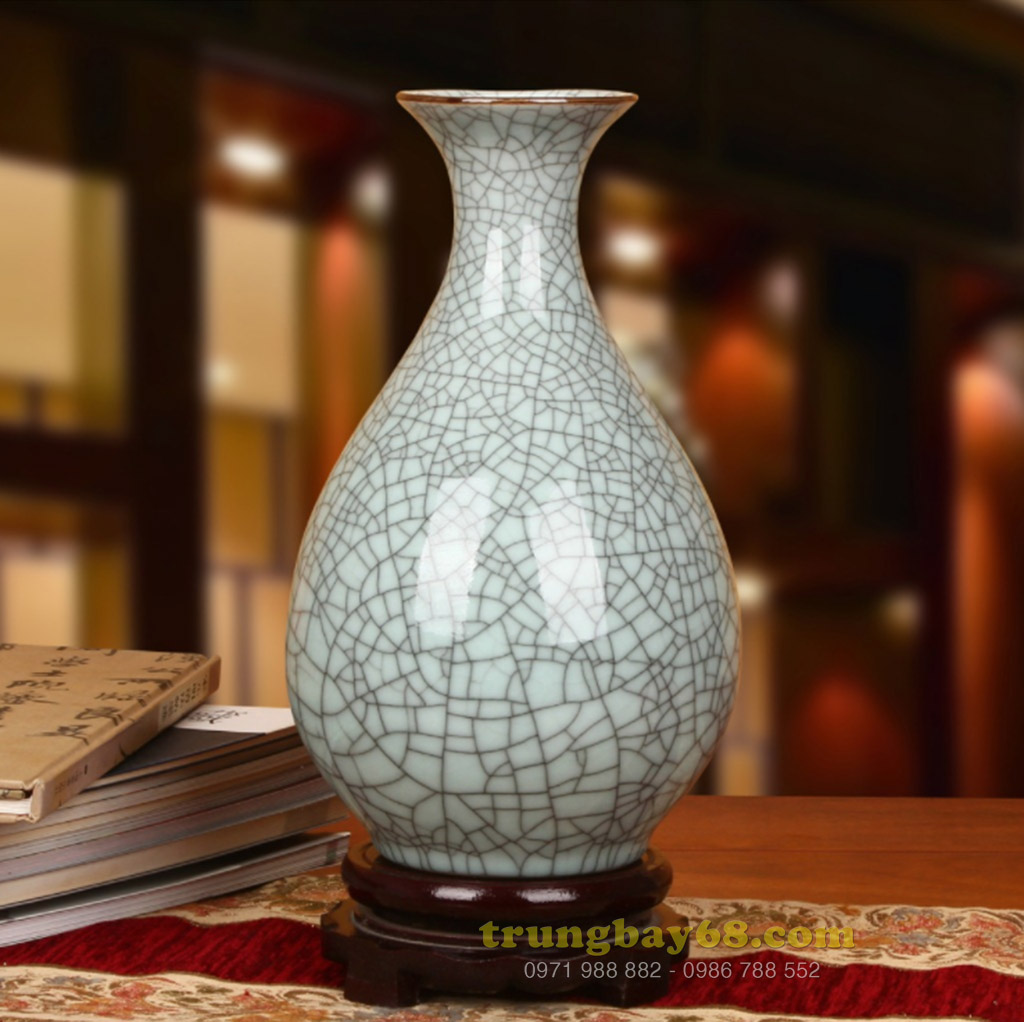 Bình gốm sứ cảnh đức - giang tây trang trí phong thủy văn phòng, phòng khách tb-248