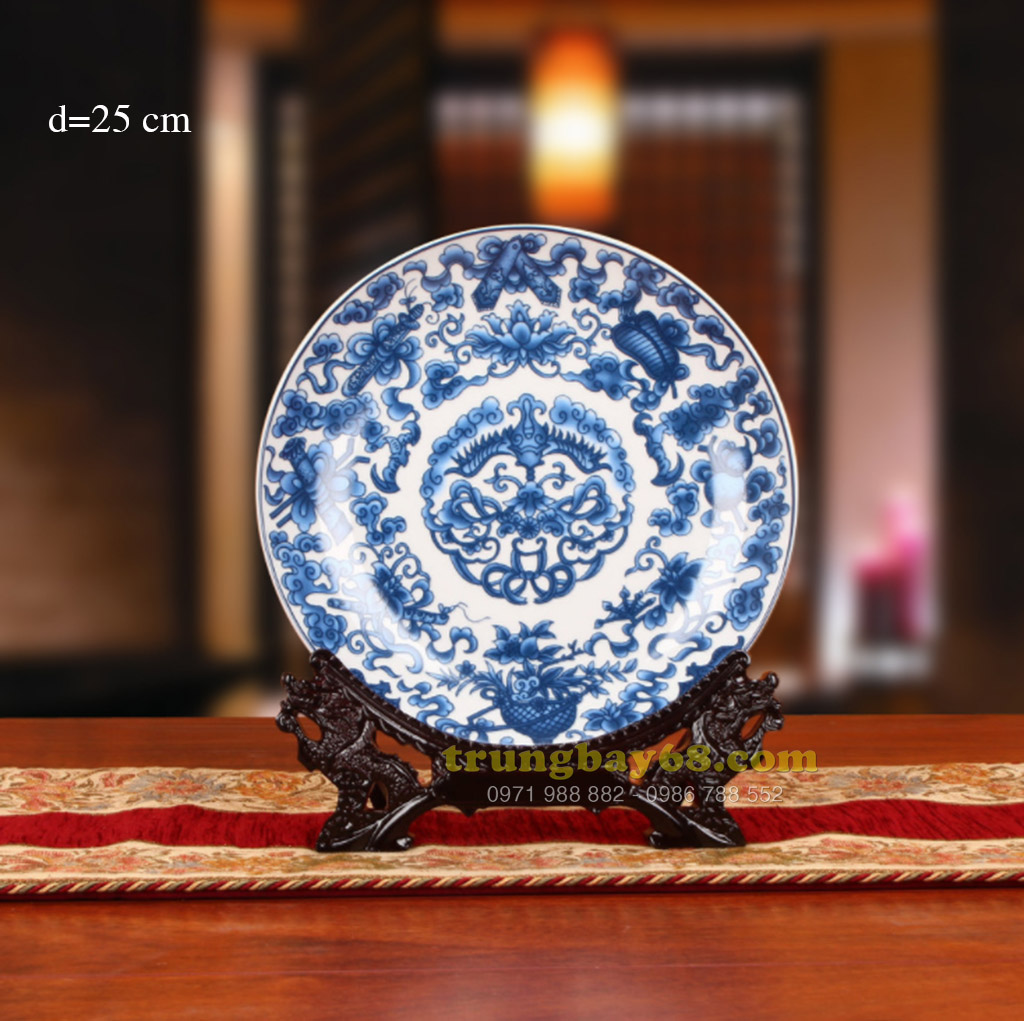 Dĩa trang trí phong thủy văn phòng phòng khách tb-079