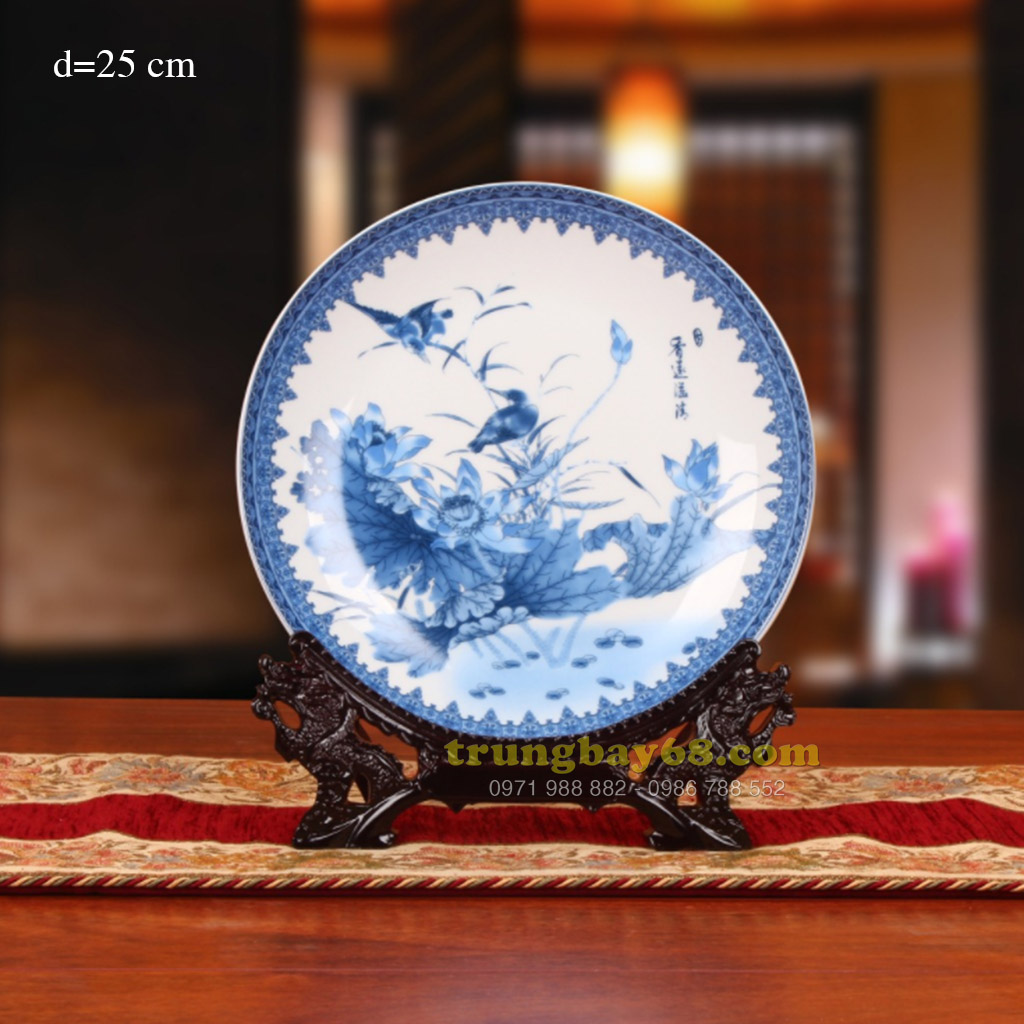 Dĩa trang trí phong thủy văn phòng phòng khách tb-083