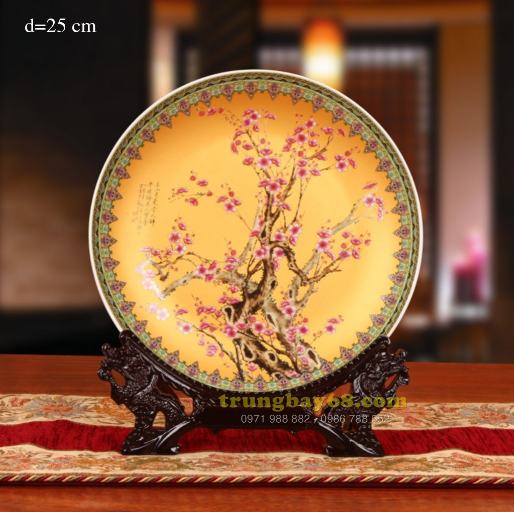 Dĩa trang trí phong thủy văn phòng phòng khách tb-086
