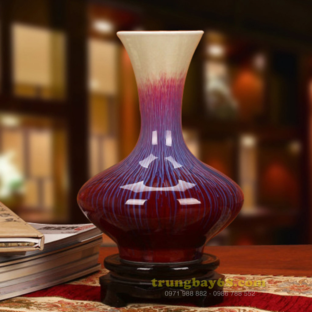 Bình gốm sứ cảnh đức - giang tây trang trí phong thủy văn phòng, phòng khách tb-235