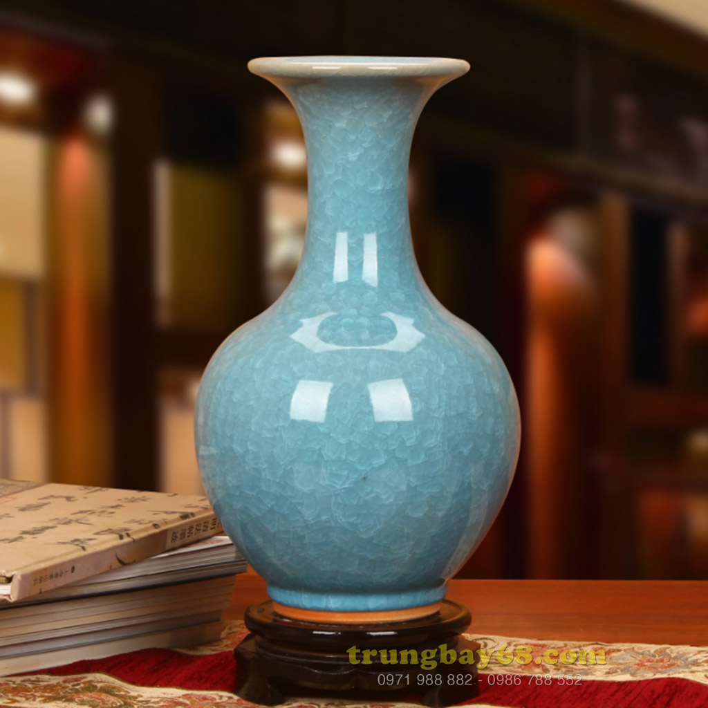 Bình gốm sứ cảnh đức - giang tây trang trí phong thủy văn phòng, phòng khách tb-197